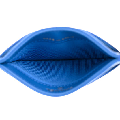 Chanel Caviar Quilted Studded CC Card Holder Blue 5 of 9
