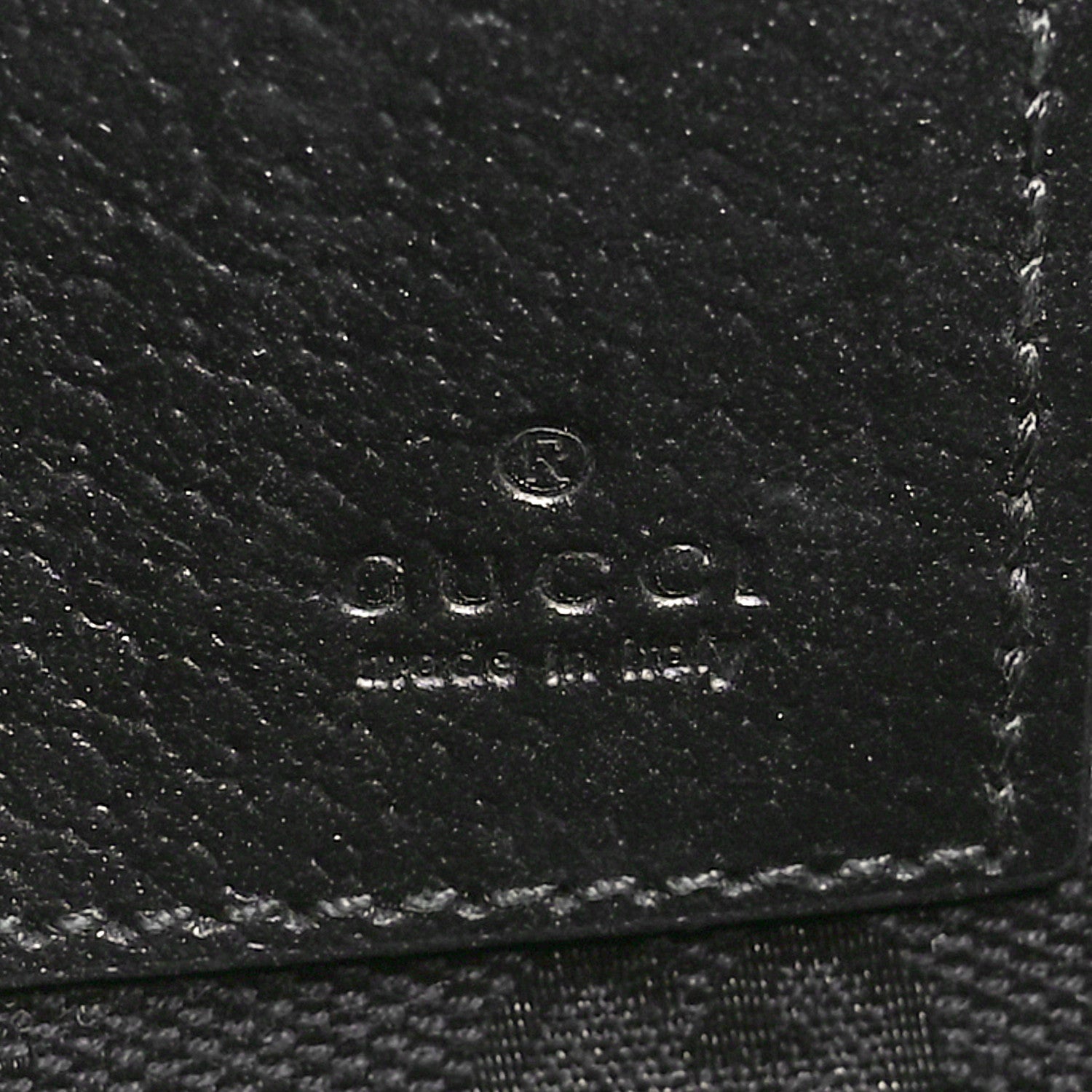 Gucci Calfskin Horsebit 1955 Wristlet Pouch Black 6 of 8
