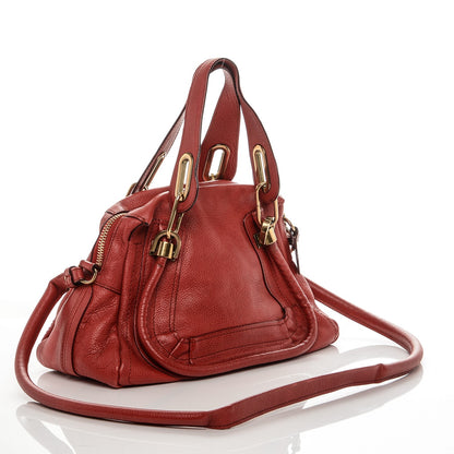 Chloe Calfskin Small Paraty Red Berry 3 of 7