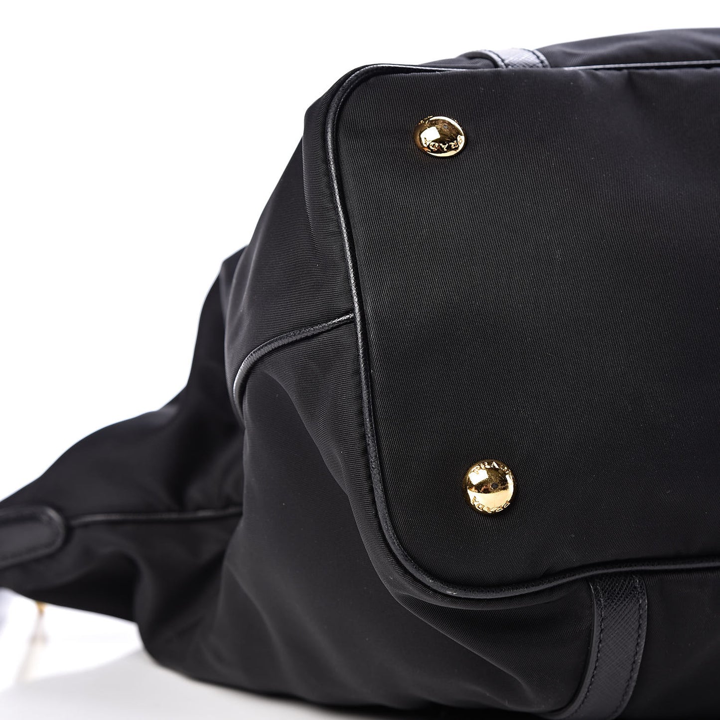 Tessuto Nylon Saffiano Tote Black