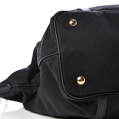 Prada Tessuto Nylon Saffiano Tote Black 10 of 11