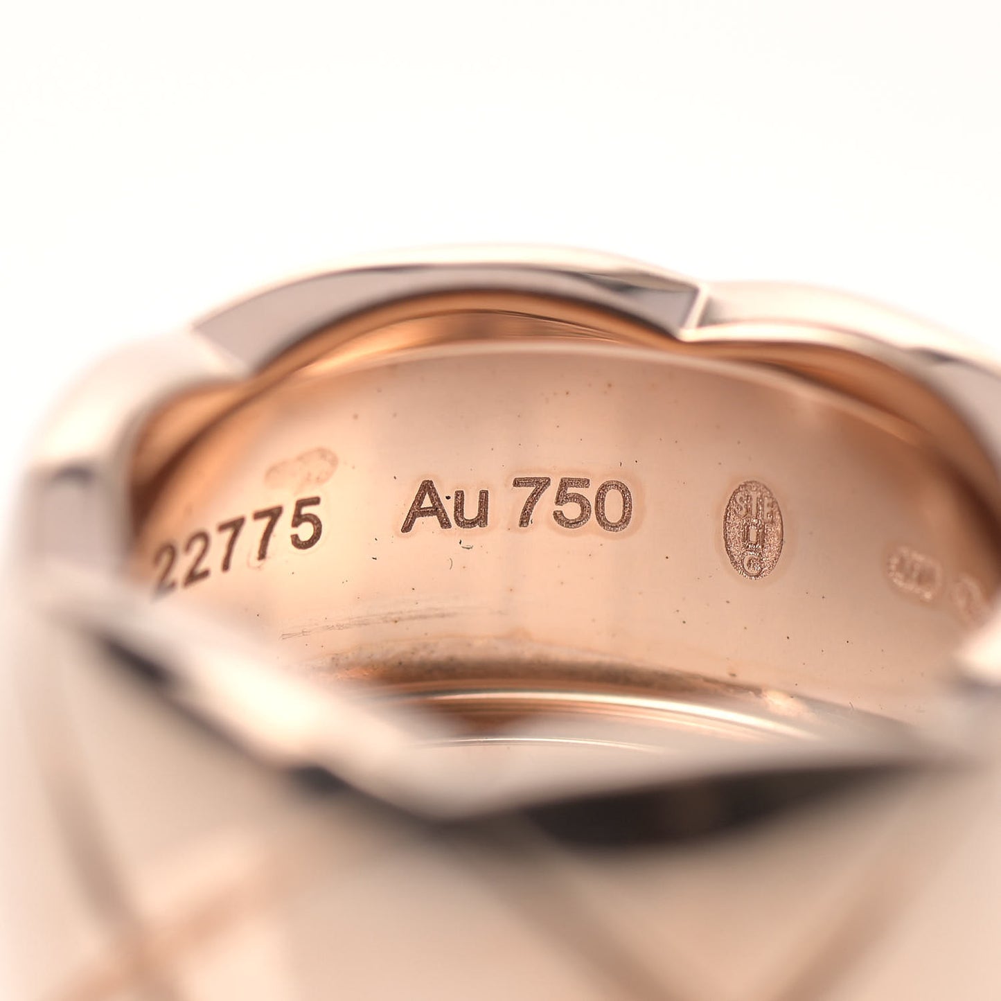 18K Beige Gold Large Coco Crush Ring 50 5.25