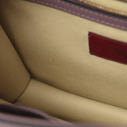 Valentino Garavani Vitello Medium Glam Lock Rockstud Flap Dark Mauve 9 of 12