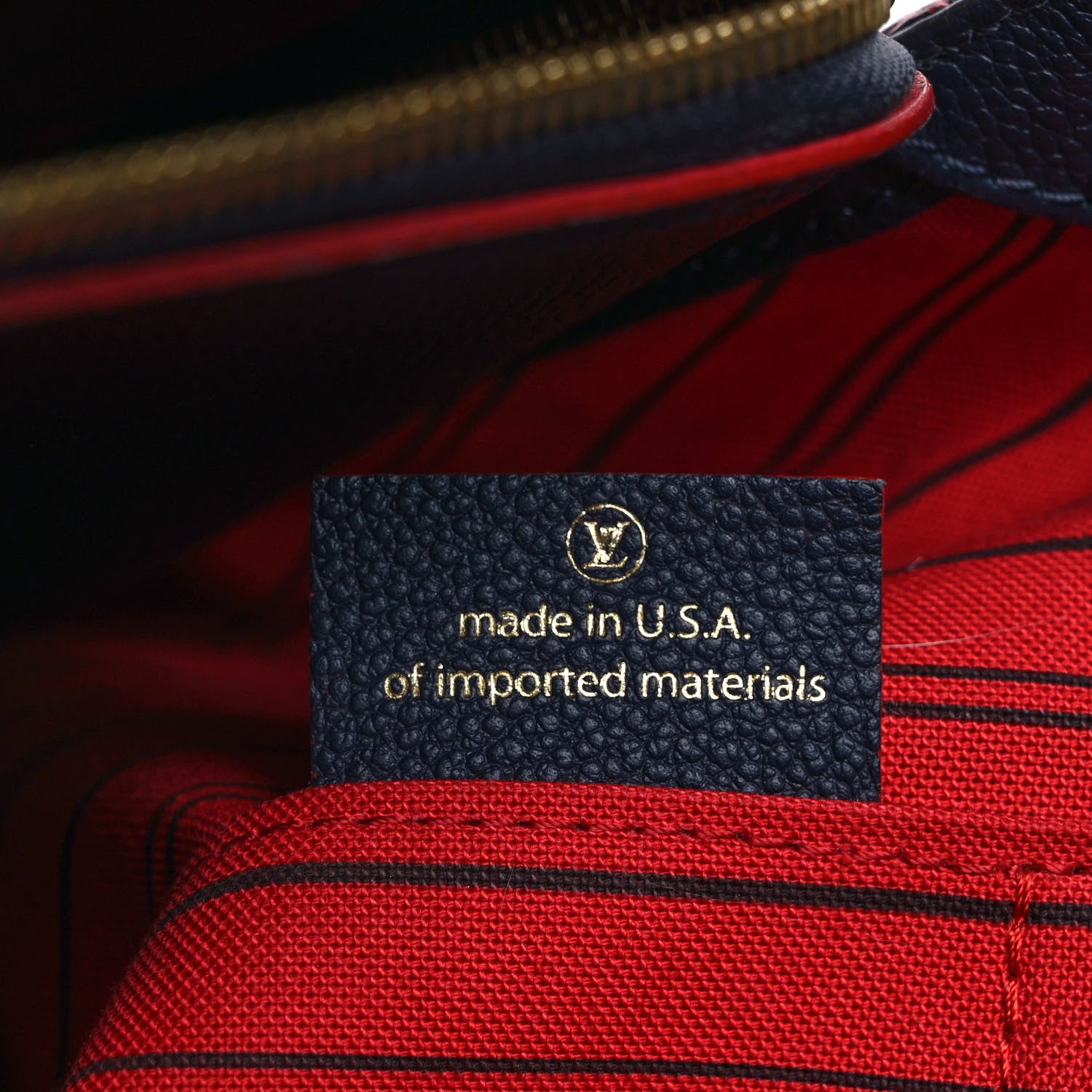 Louis Vuitton Empreinte Montaigne GM Marine Rouge 7 of 11
