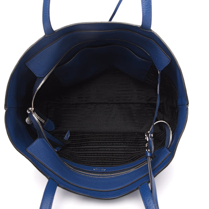 Prada Vitello Phenix Zip Shopping Tote Bluette 4 of 9