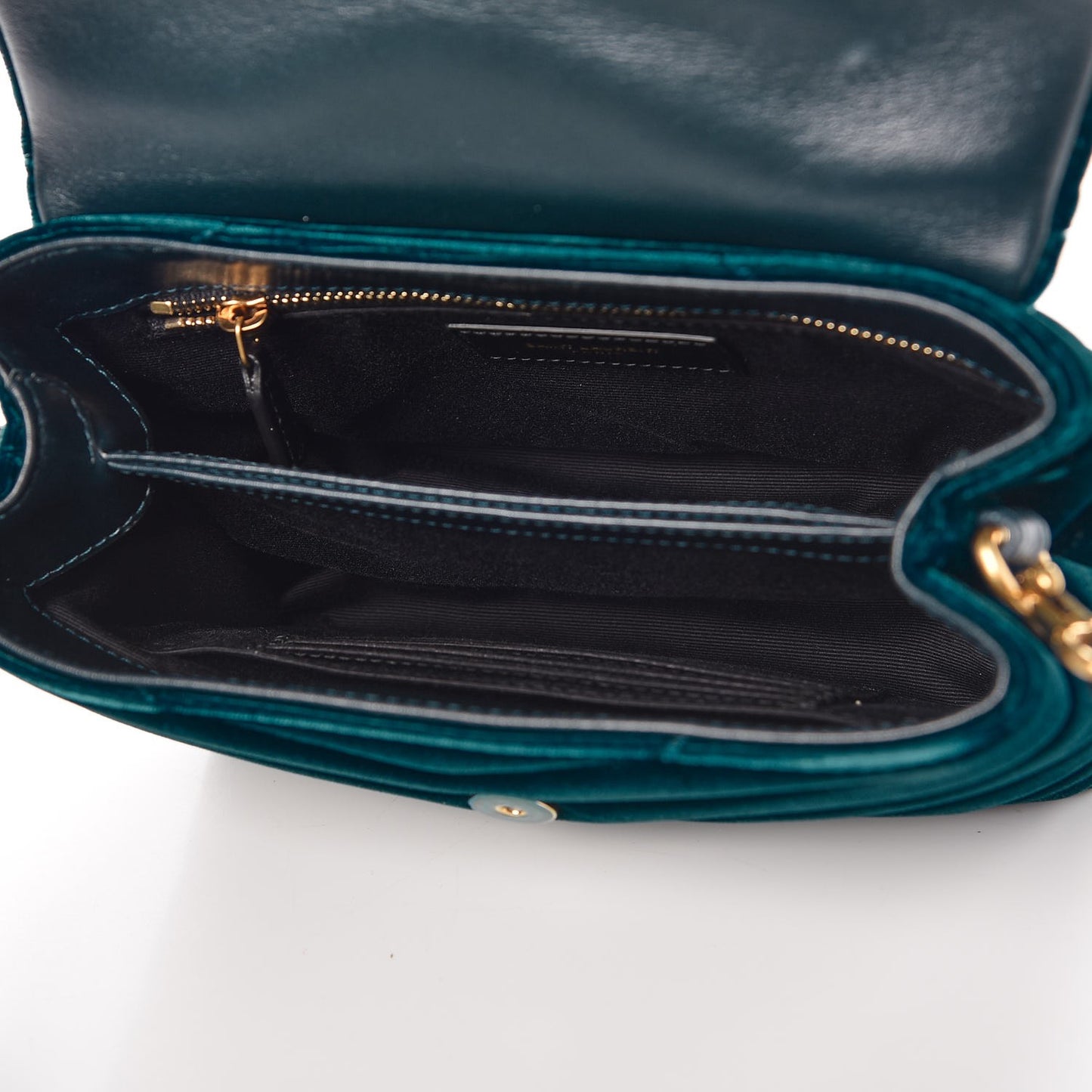 Velvet Y Quilted Monogram Toy Loulou Chain Satchel Dark Ottanio