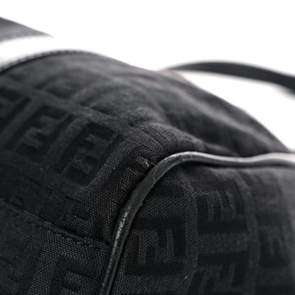 Fendi Zucchino Vitello Shoulder Bag Black 7 of 23