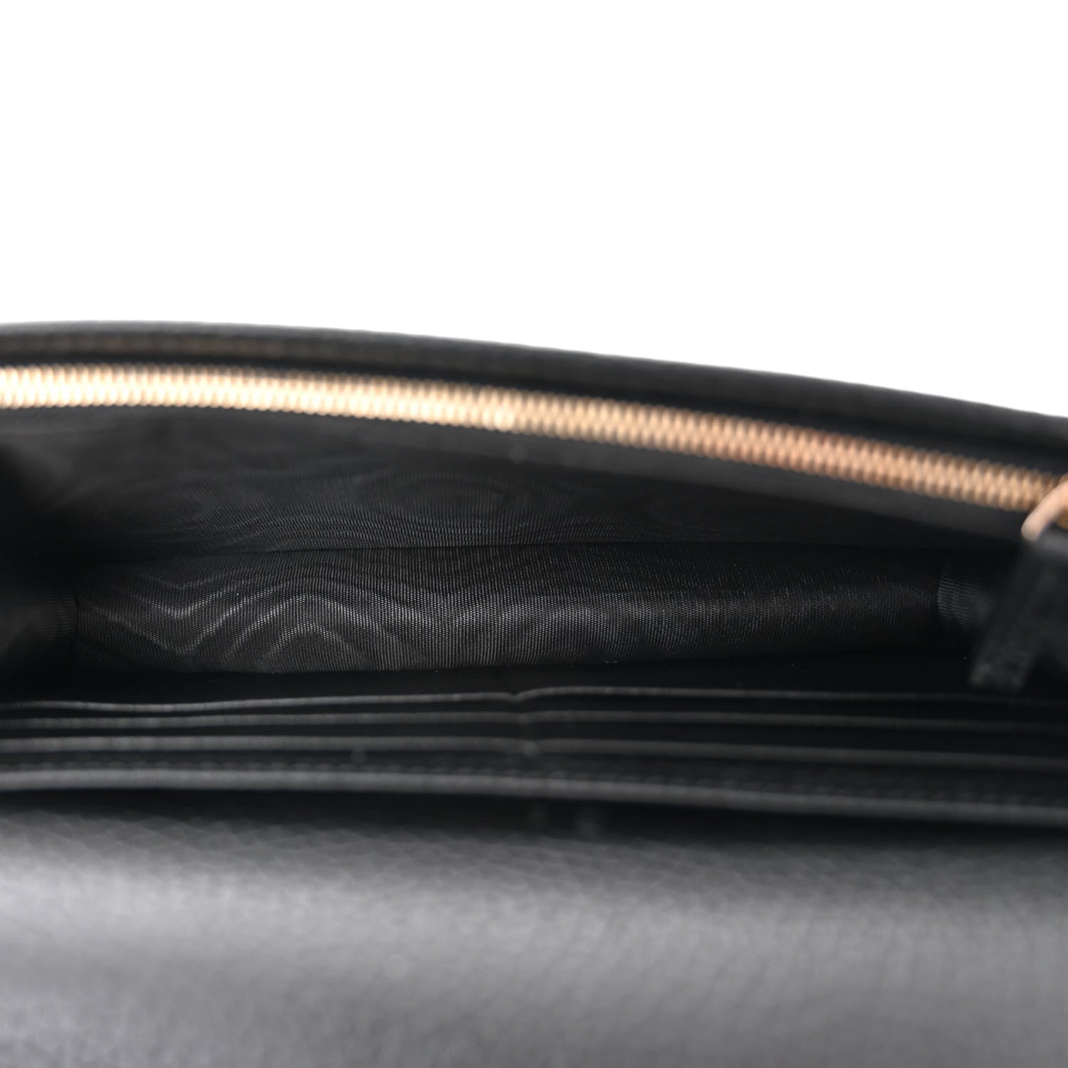 Gucci Pebbled Calfskin Soho Wallet On Chain Black 5 of 9