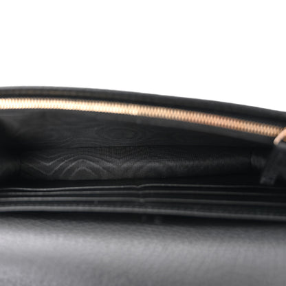 Gucci Pebbled Calfskin Soho Wallet On Chain Black 5 of 9