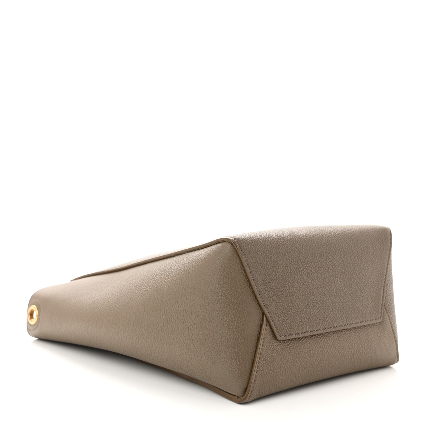Soft Grained Calfskin Small Sangle Bucket Bag Taupe