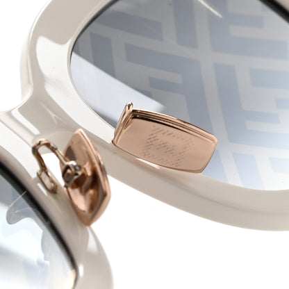 Fendi Acetate FF Sunglasses FF 0434/G/S White Gold 8 of 8