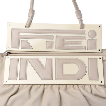 Fendi Lambskin To You Convertible Clutch Latte 13 of 13