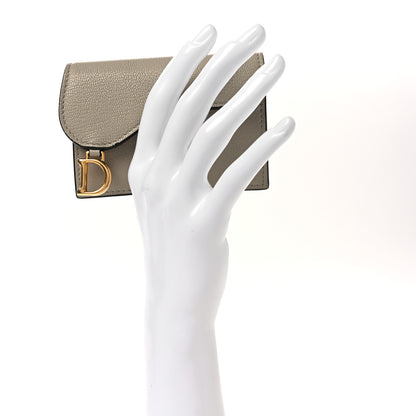 Christian Dior Goatskin Saddle Card Holder Corda 2 of 9
