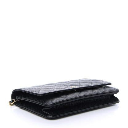Chanel Caviar Quilted Wallet On Chain WOC Black 4 of 12