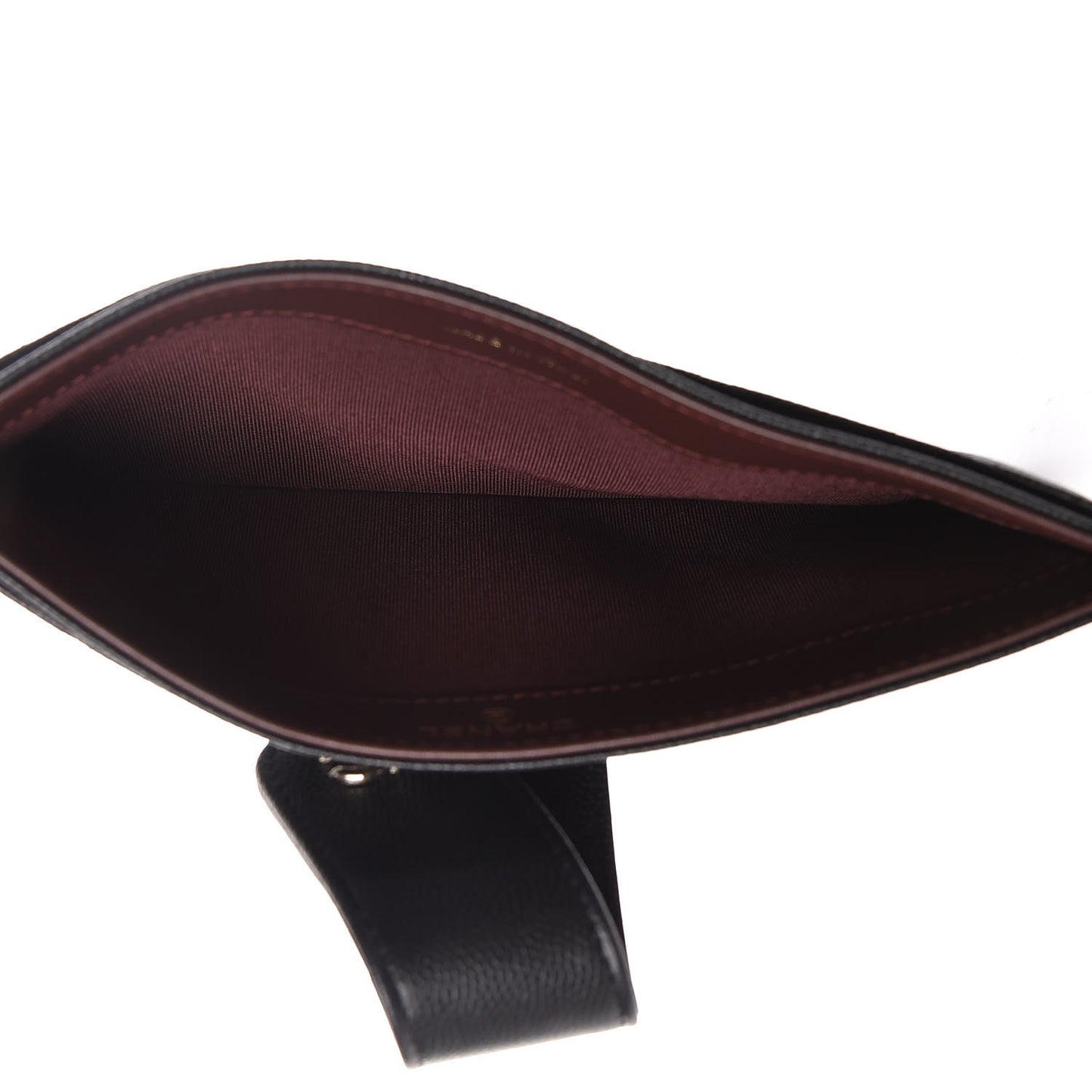 Caviar Quilted Classic Strap Pouch Black