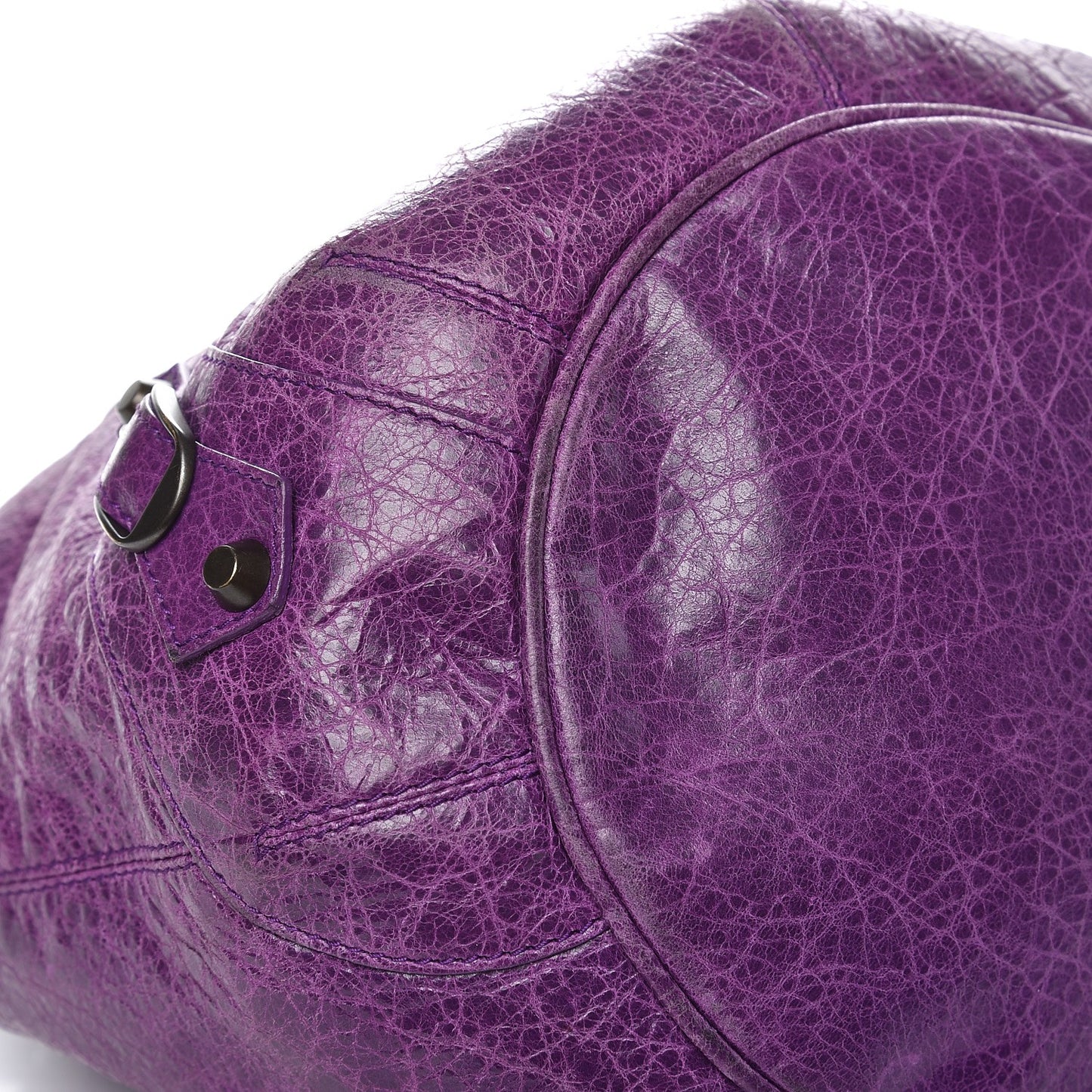 Agneau Classic Hardware Mini Pompon Ultraviolet