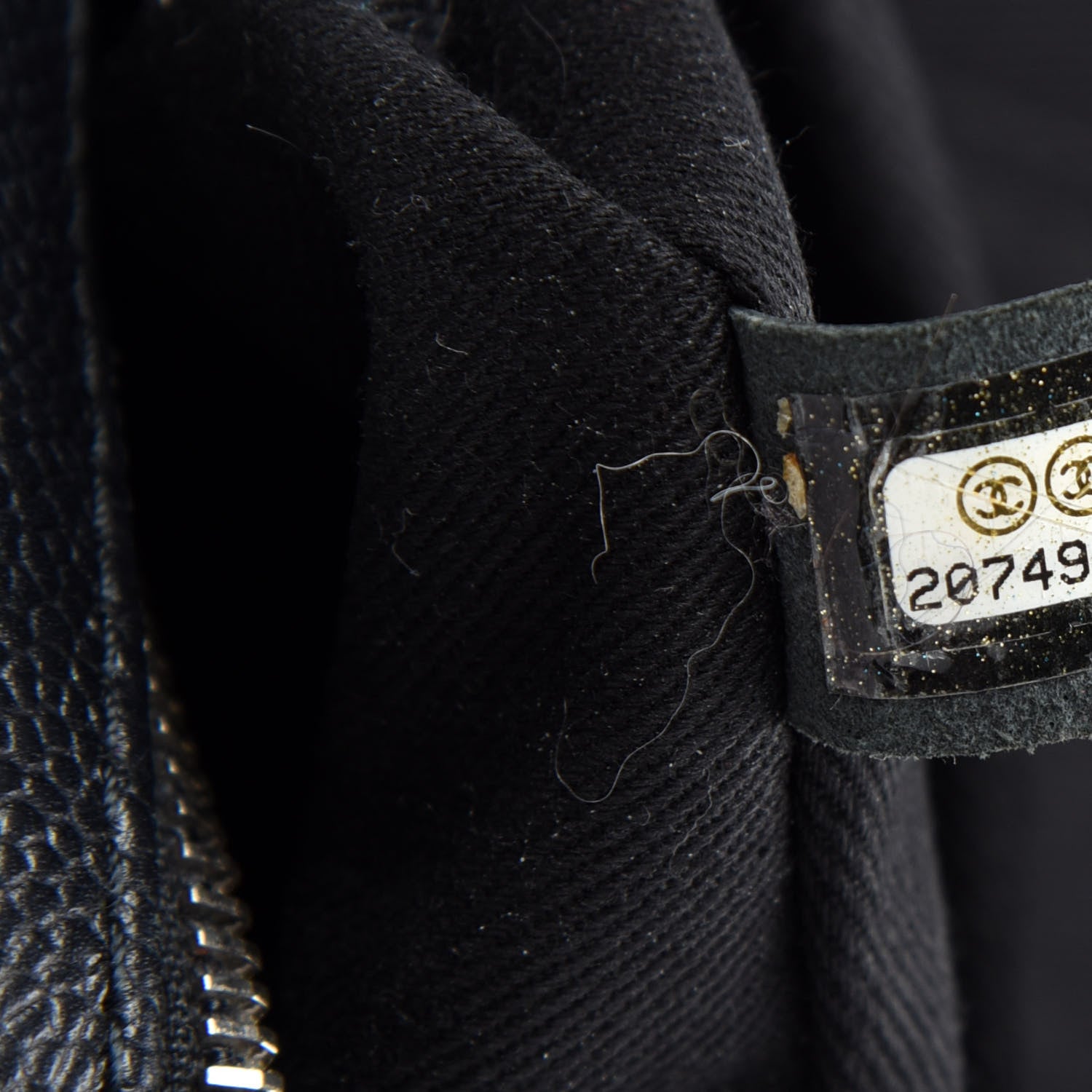 Chanel Caviar Quilted Medium Easy Flap Black 9 of 10