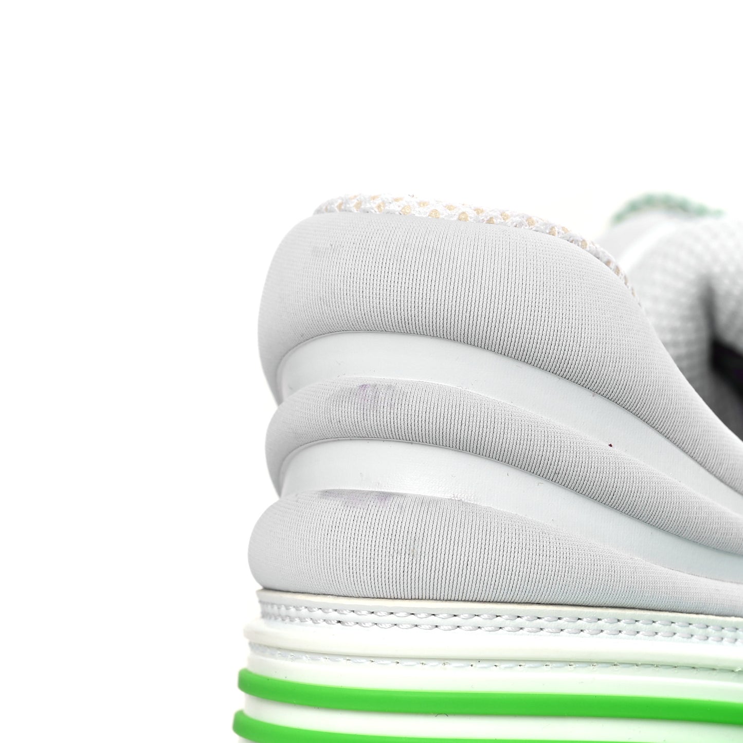 Demetra GG Supreme Basket Low Top Sneakers 9 Great White Green