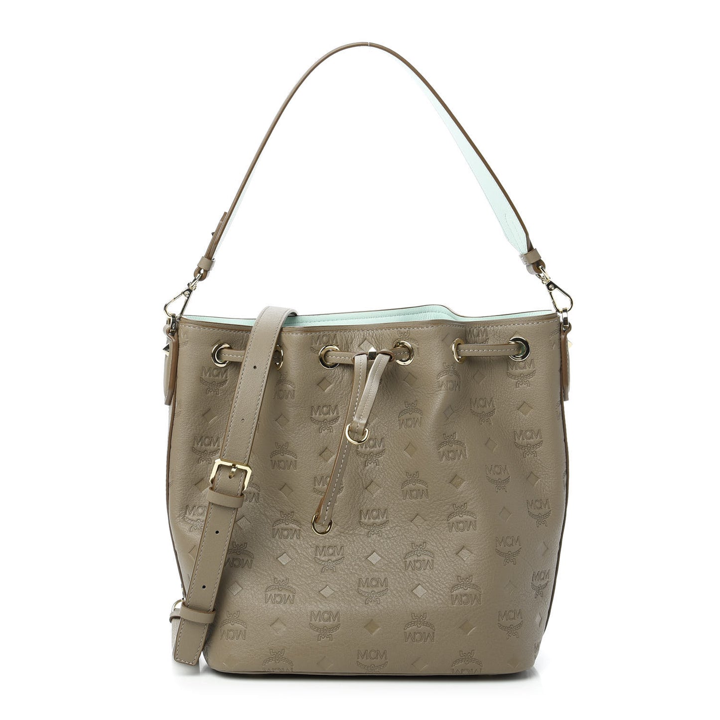 Calfskin Ottomar Monogram Small Essential Bucket Urban Taupe