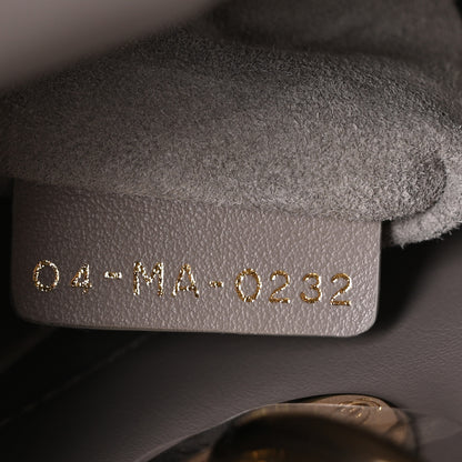 Christian Dior Calfskin Satin Celestial Bead Embroidery Embroidered Small Lady Dior Grey Multicolor 7 of 11