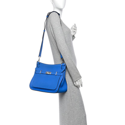 Hermes Taurillon Clemence Jypsiere 34 Bleu Hydra 2 of 10