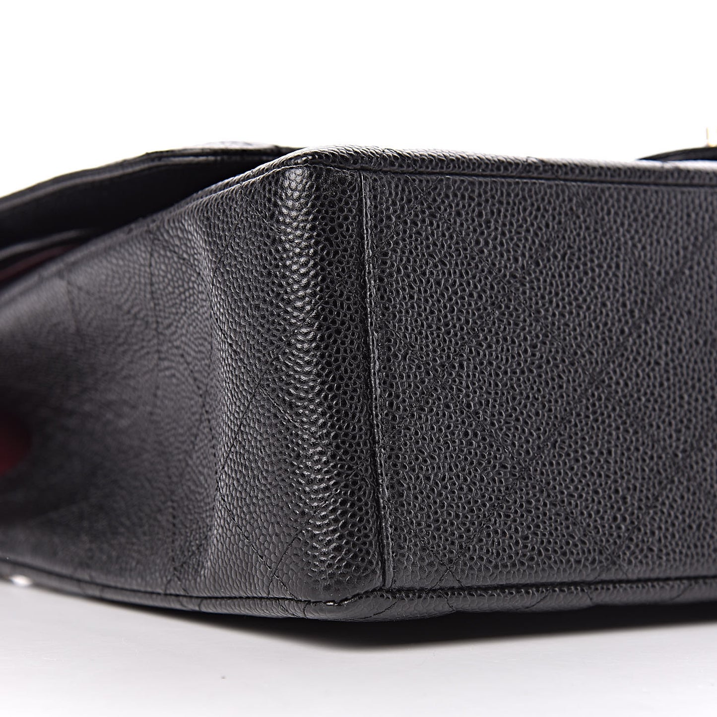 Caviar Quilted Maxi Double Flap Black