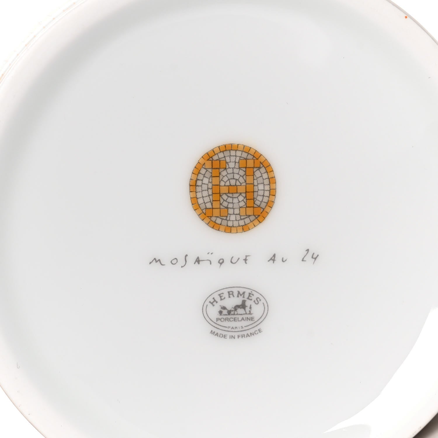Hermes Porcelain Mosaique au 24 Mug Gold 6 of 7