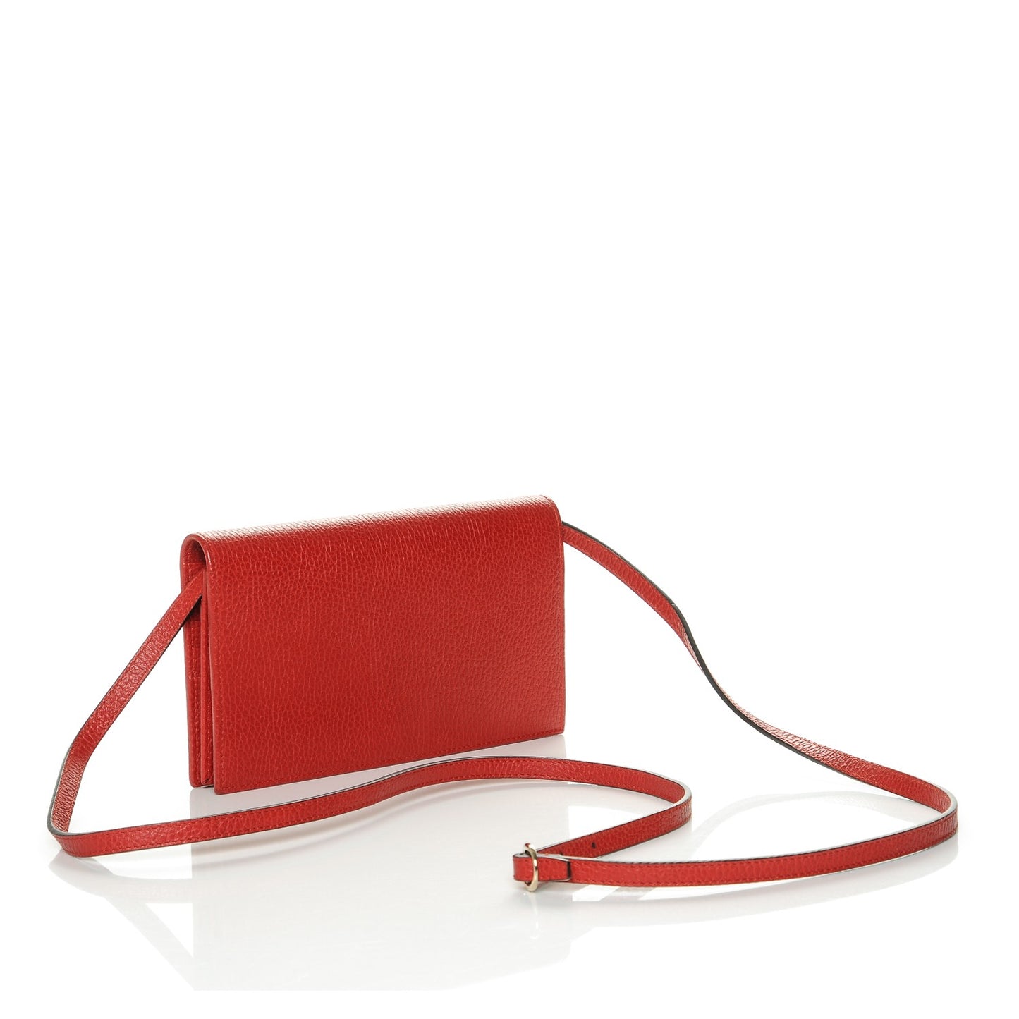 Dollar Calfskin Mini Swing Wallet Bag Oxidation