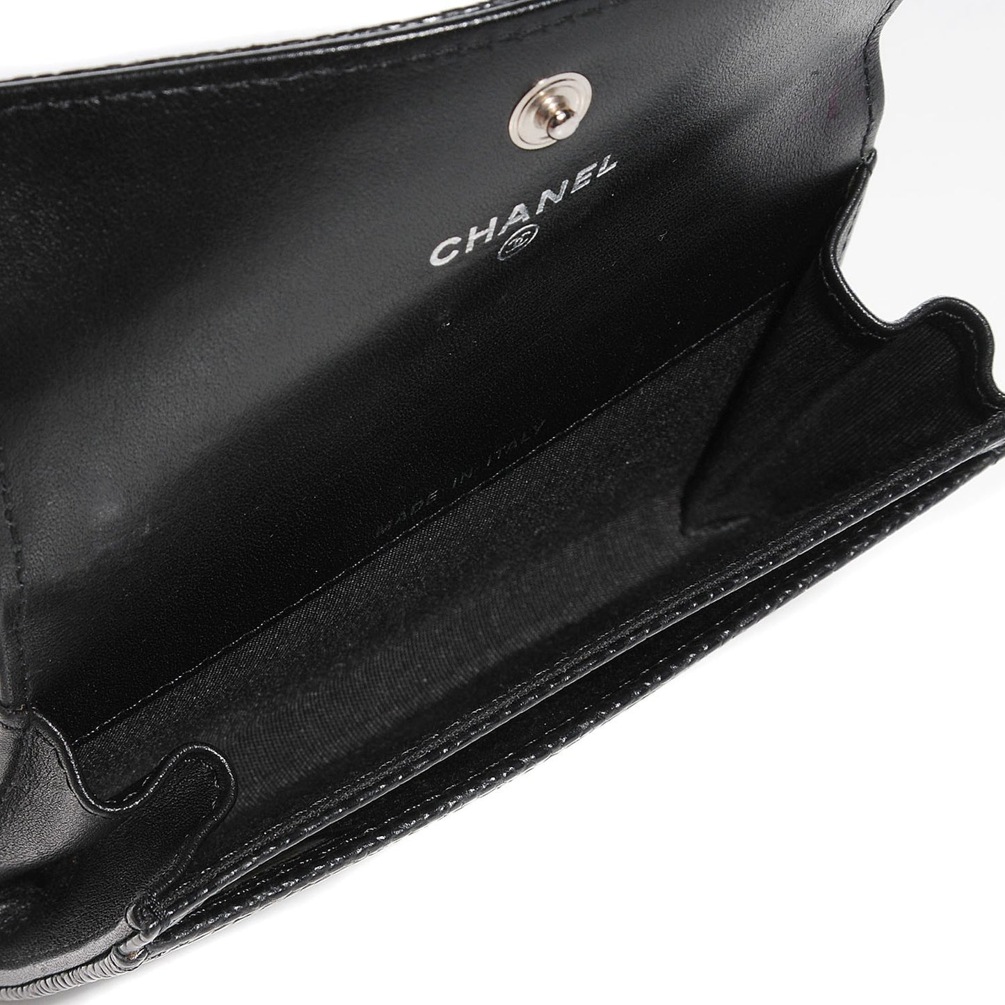 Caviar Timeless CC Flap Card Holder Black