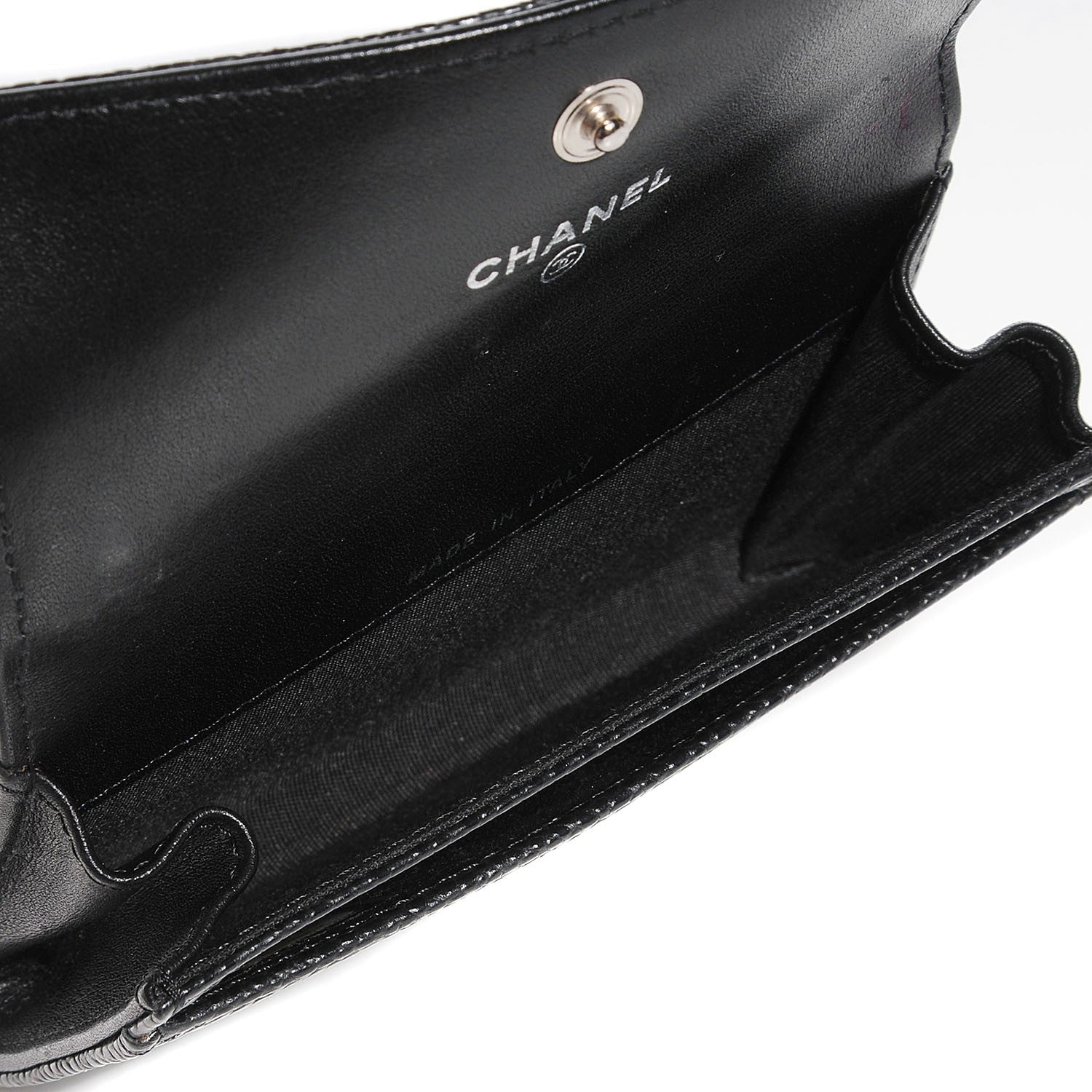 Chanel Caviar Timeless CC Flap Card Holder Black 5 of 8