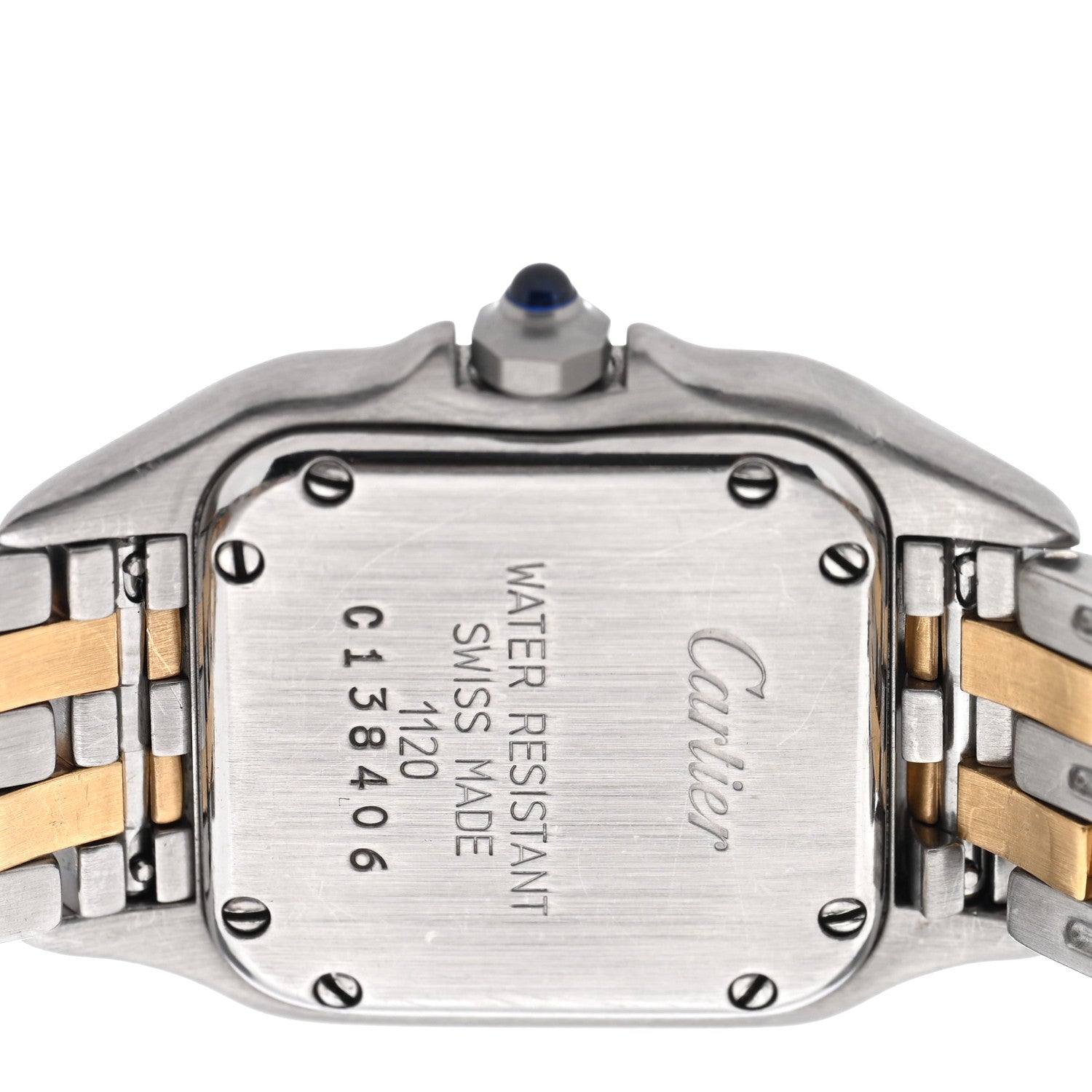 Cartier Stainless Steel 18K Yellow Gold 22mm Panthere Quartz Watch 4 of 4
