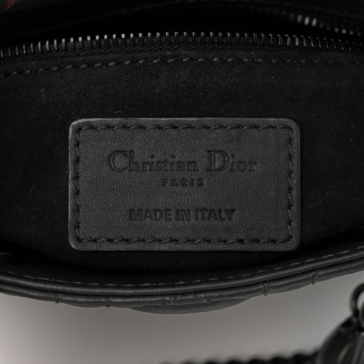 Christian Dior Ultra Matte Calfskin Cannage Mini Lady Dior Black 6 of 13