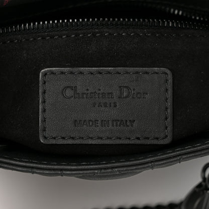 Christian Dior Ultra Matte Calfskin Cannage Mini Lady Dior Black 6 of 13