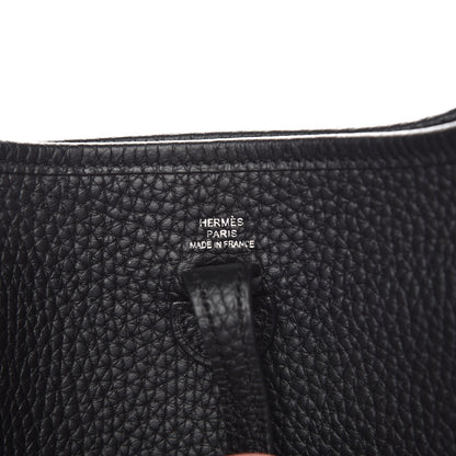 Hermes Taurillon Clemence Evelyne TPM Black 6 of 10