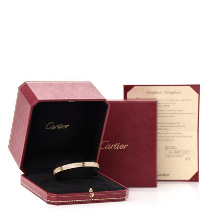 Cartier 18K Pink Gold Diamond LOVE Paved Bracelet 18 4 of 4