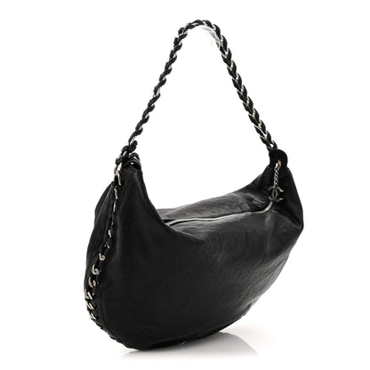Chanel Calfskin Modern Chain Hobo Black 3 of 10