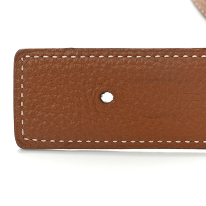 Hermes Swift Togo 32mm Belt Strap 85 Black Gold 3 of 10