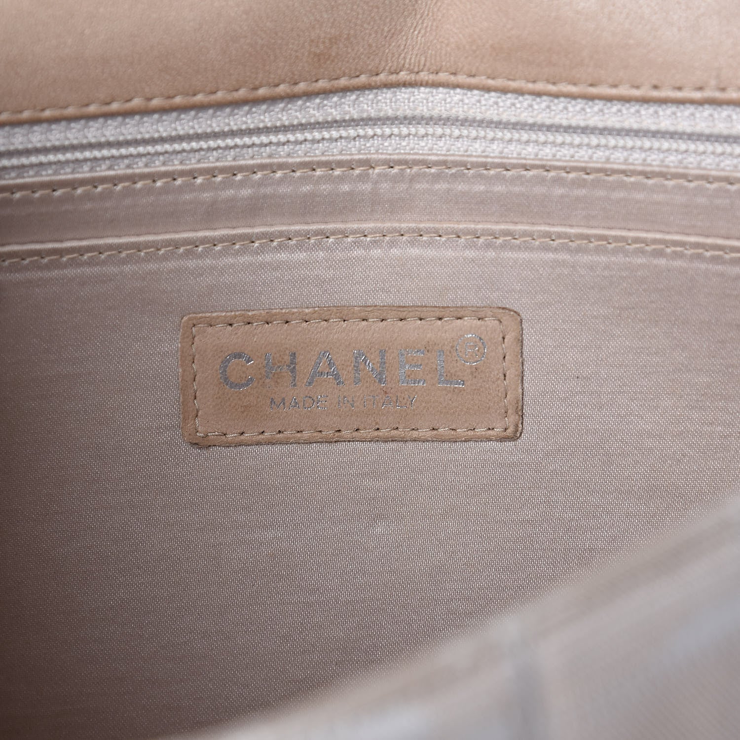 Chanel Nylon Medium Travel Flap Light Beige 7 of 16