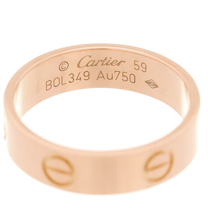 Cartier 18K Pink Gold 5.5mm LOVE Ring 59 8.75 4 of 4
