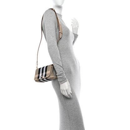 Burberry Canvas Check Hackberry Crossbody Bag Soft Fawn 2 of 10