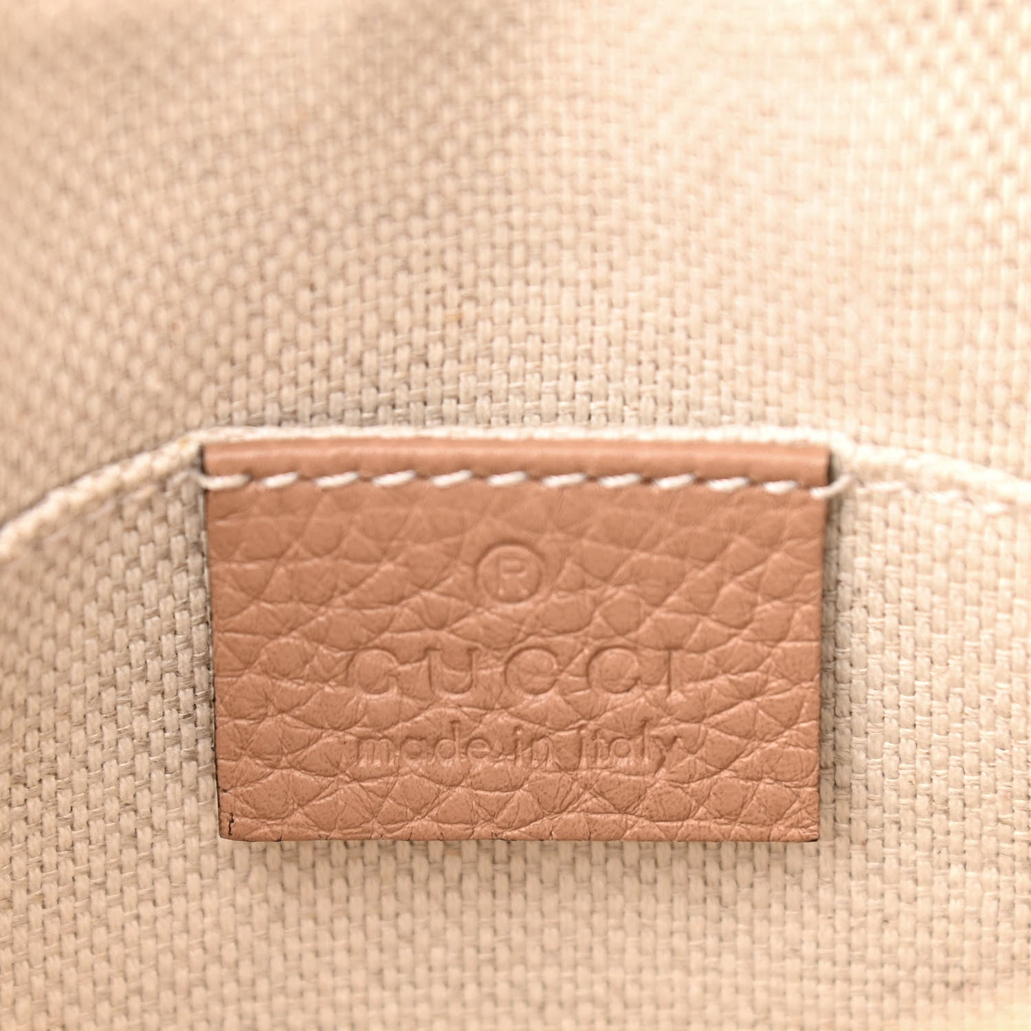 Gucci Pebbled Calfskin Small Soho Disco Bag Camelia 7 of 12