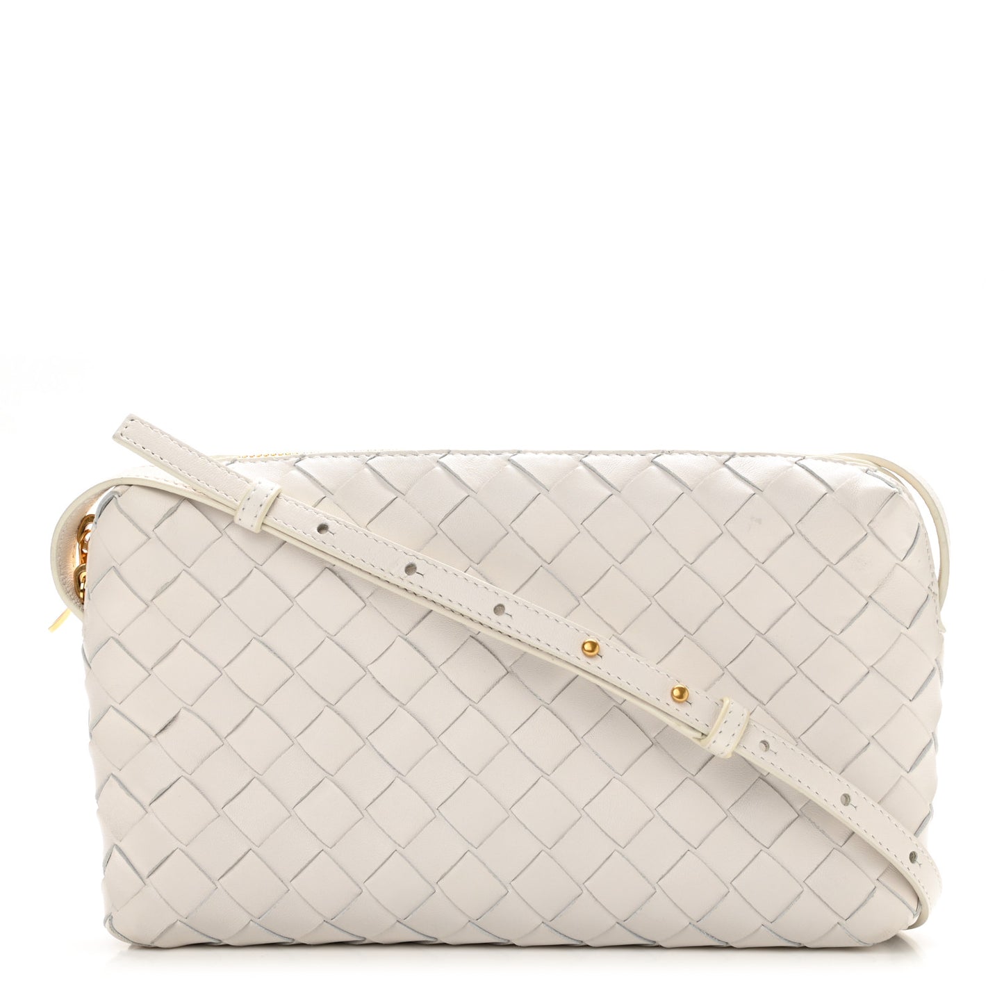 Nappa Intrecciato Crossbody White