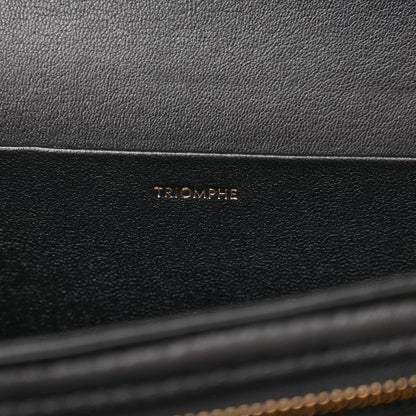 Celine Shiny Calfskin Medium Triomphe Black 7 of 12