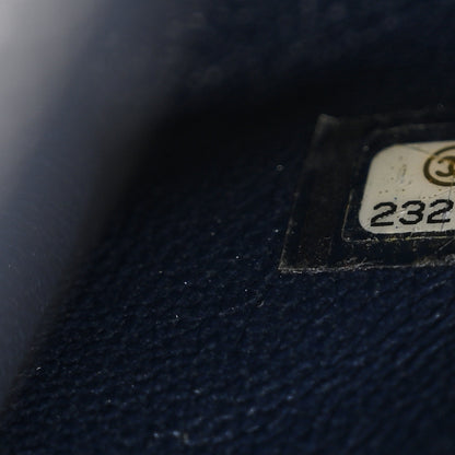 Chanel Caviar Lizard Quilted Medium Coco Handle Flap Navy 7 of 11