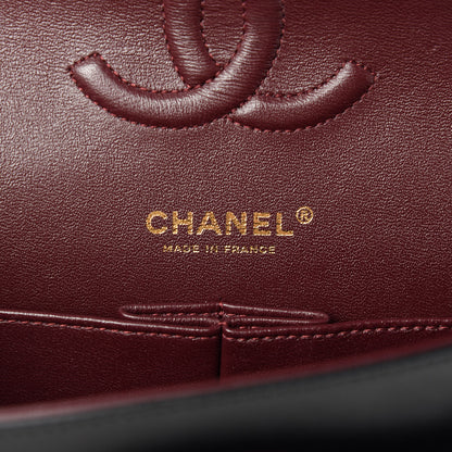 Chanel Lambskin Quilted Medium Double Flap Black 16 of 18