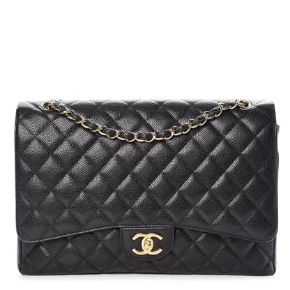 Chanel Caviar Quilted Maxi Double Flap Black 1 of 9