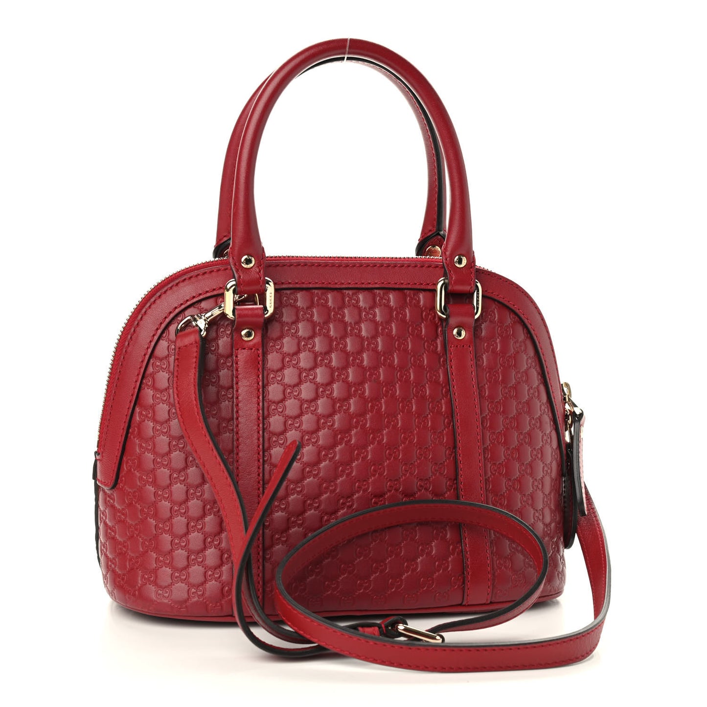 Soft Microguccissima Mini Dome Bag Rosso