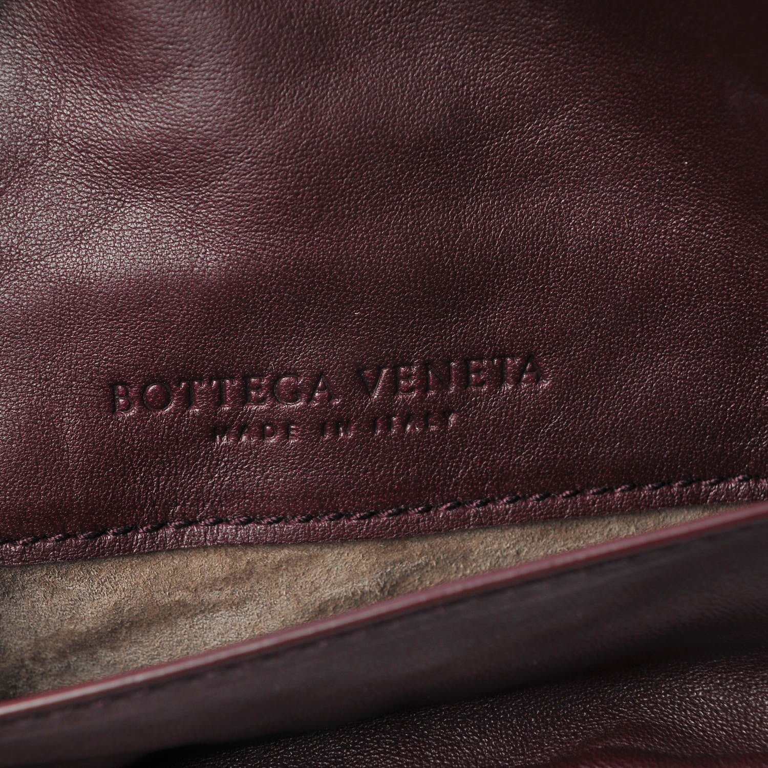 Bottega Veneta Nappa Intrecciato Mini Chain Messenger Dark Barolo 7 of 7
