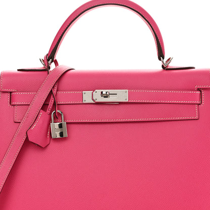 Hermes Epsom Kelly Sellier 32 Rose Tyrien 8 of 15