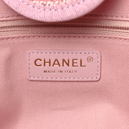 Chanel Lurex Boucle Deauville Medium Tote Pink 8 of 10